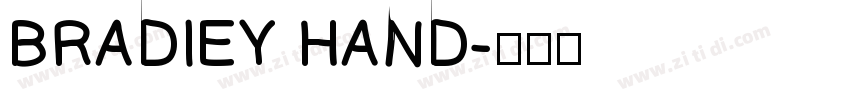 BRADIEY HAND字体转换